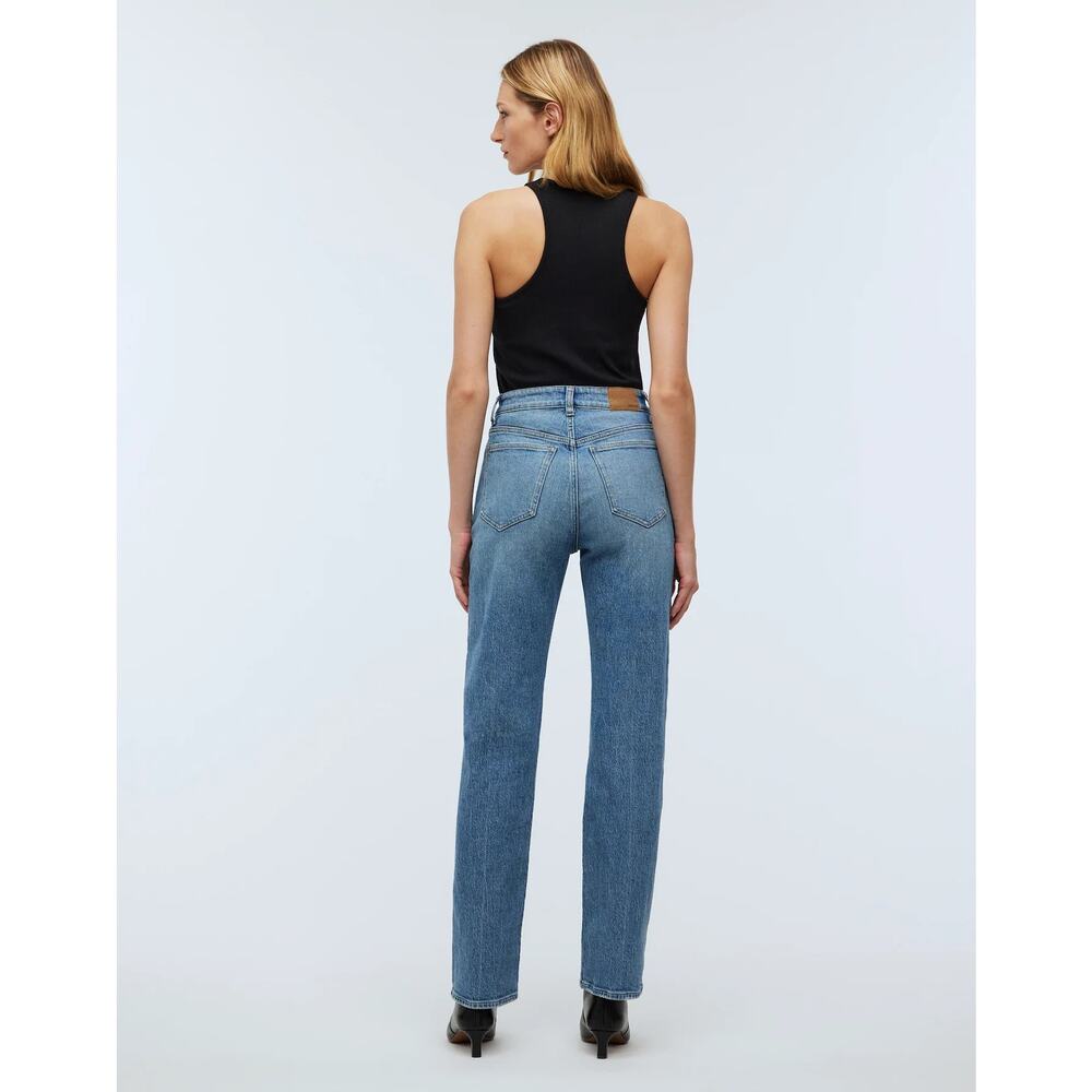Madewell Blue Straight Leg Jeans - Picture 2 of 9